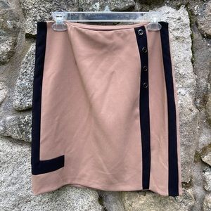 White House Black Market Brown & Black Pencil Skirt